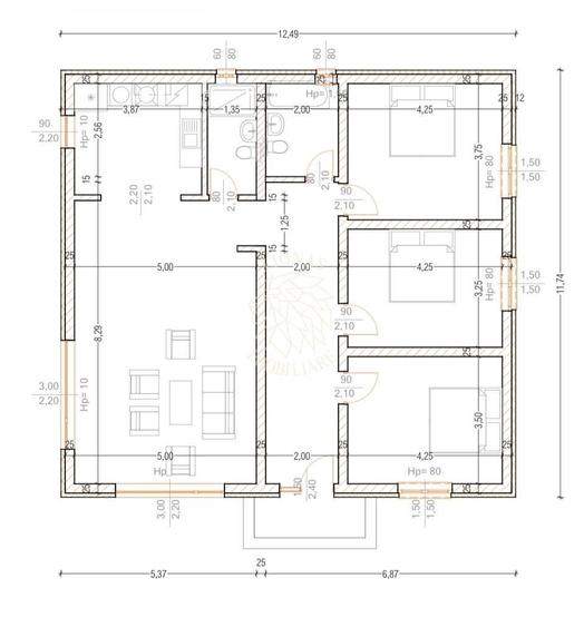 Teren Construcții intravilan de 500 mp, în Sud
