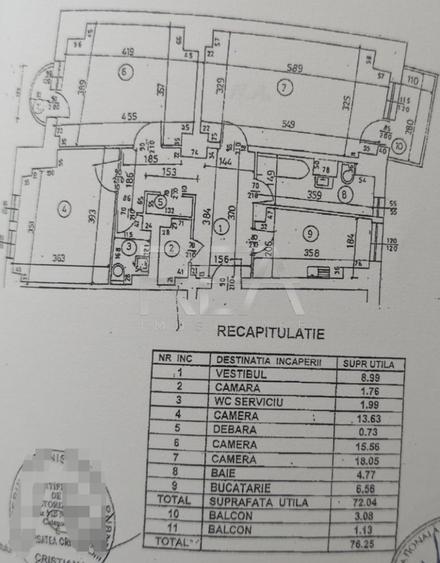 Apartament cu 3 camere decomandat, mobilat în Crângași