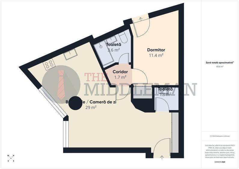 Apartament cu 2 camere în Grivița