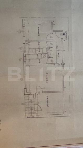 Apartament cu 3 camere semidecomandat, mobilat în Alexandru cel Bun