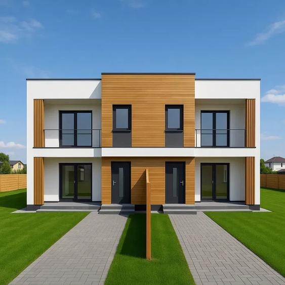 Duplex cu 3 camere cu Canalizare în Miroslava