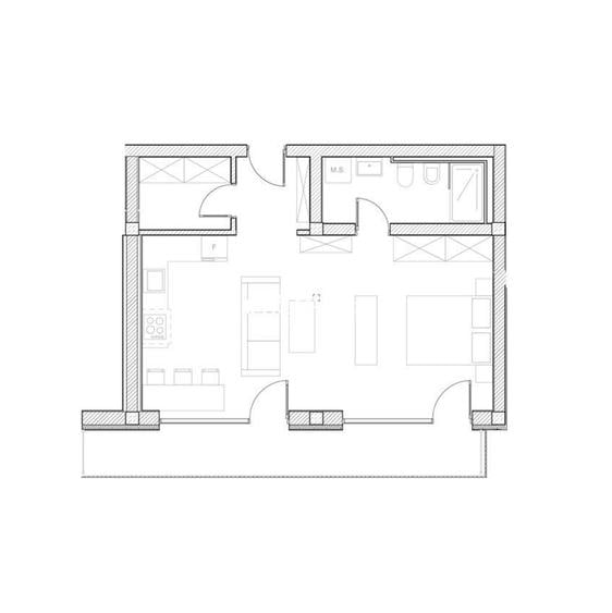 Apartament cu 2 camere în Bunloc