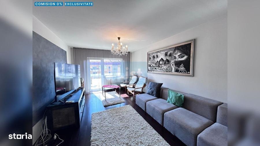 Apartament cu 3 camere decomandat, mobilat în Central