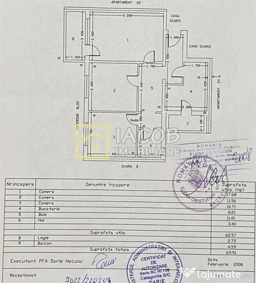 Apartament cu 3 camere decomandat în Alecu Russo