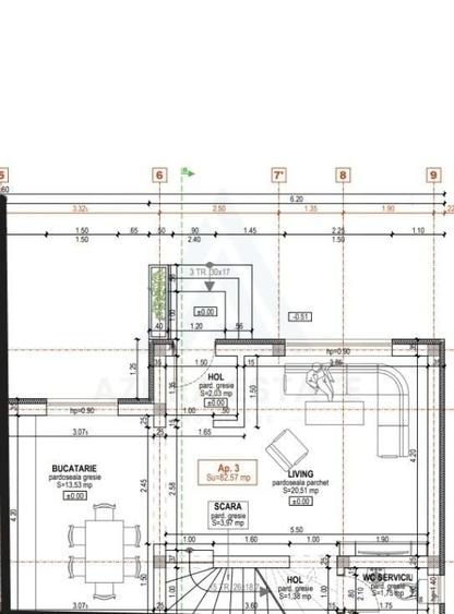 Duplex cu 3 camere cu Canalizare în Sud-Est