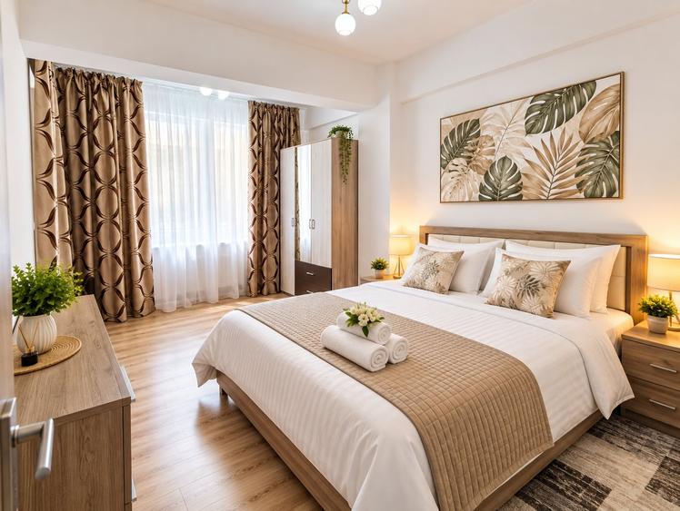 Apartament cu 3 camere semidecomandat, mobilat în Mamaia-Sat