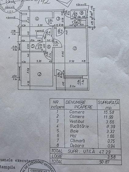 Apartament cu 2 camere decomandat în Drumul Taberei
