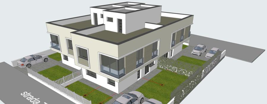 Duplex cu 4 camere cu Canalizare în Florești