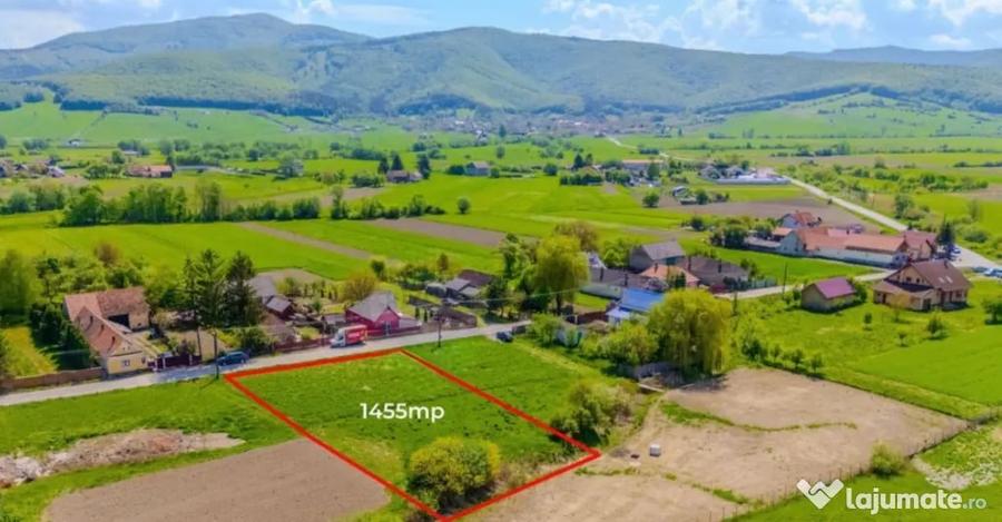 Teren de 1455 mp, în Lunca Mărcușului