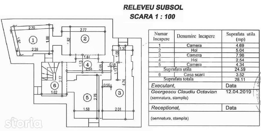 Casă cu 8 camere cu Teren 197 Mp în Dorobanți