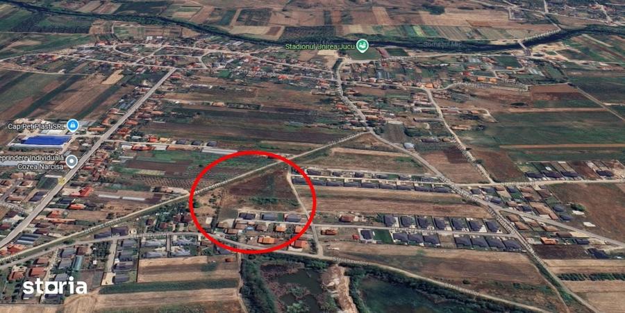 Teren de 1453 mp, în Jucu
