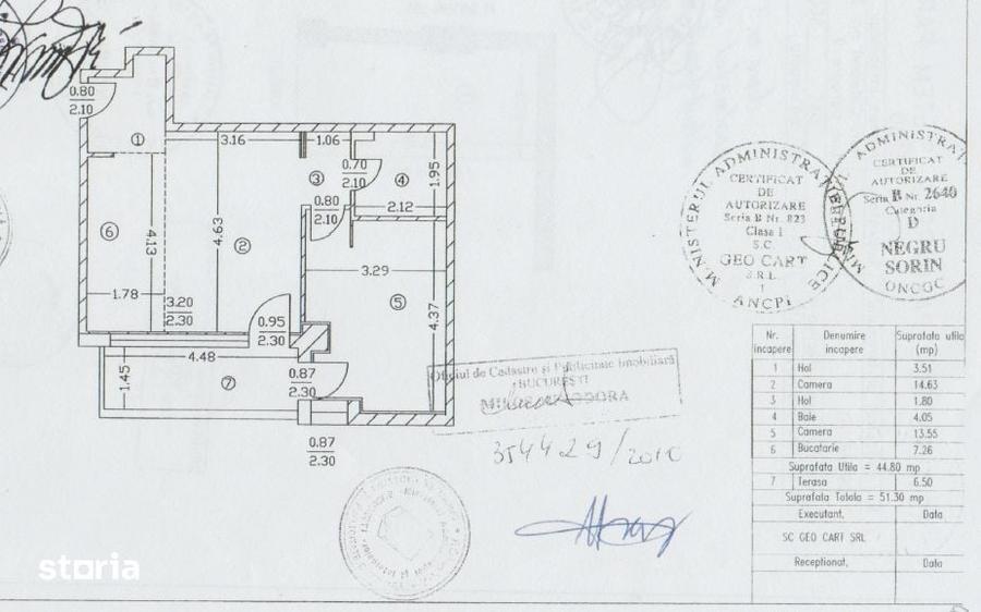 Apartament cu 2 camere semidecomandat în Herăstrău