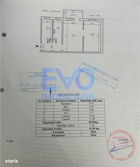 Apartament cu 2 camere nedecomandat în Alexandru cel Bun