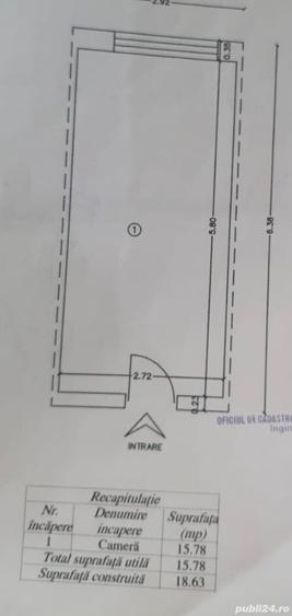 Apartament cu 2 camere în Huși