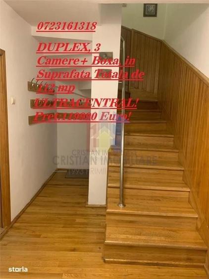 ULTRACENTRAL! Duplex 3 Camere, 2 bai, 2 balcoane , 112 mp.MOBILAT si U - 7