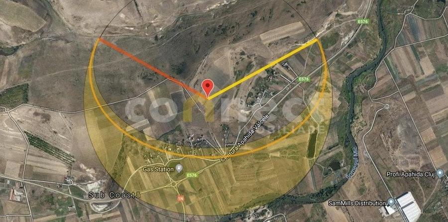 Teren Construcții intravilan de 610 mp, în Sub Coastă