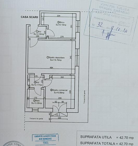 Spațiu comercial, de 42 mp, în Central