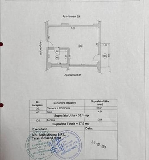Garsonieră decomandată, mobilată în Năvodari