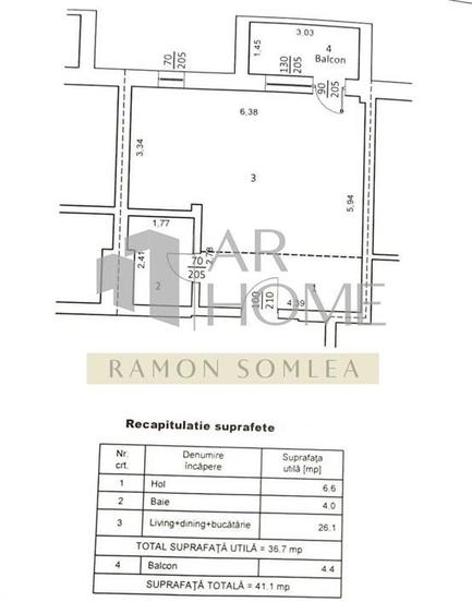 Garsonieră decomandată în Albert