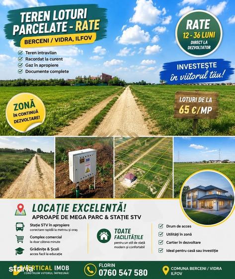TERENURI INTRAVILANE PARCELATE BERCENI / VIDRA, ILFOV - 4