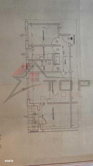 Apartament cu 3 camere semidecomandat în Albești