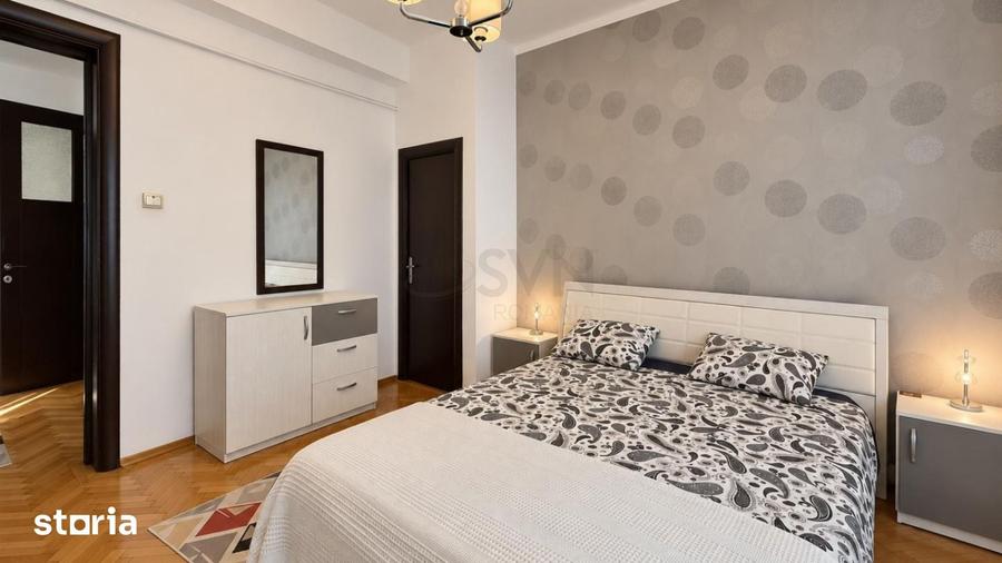 Apartament cu 3 camere semidecomandat, mobilat în Victoriei