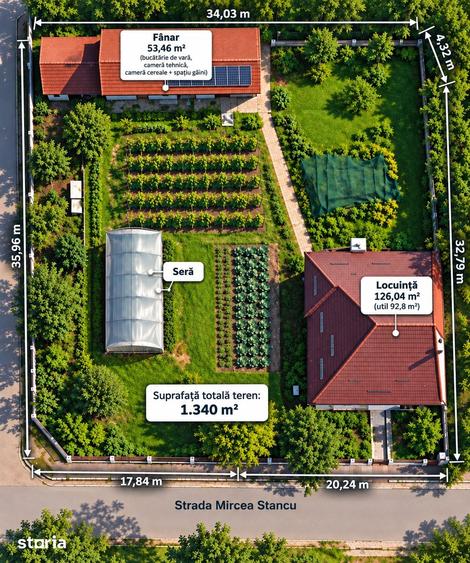 Casă cu 4 camere cu Teren 1340 Mp în Copăcelu
