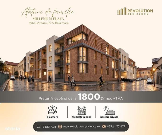 Apartament cu 3 camere în Central