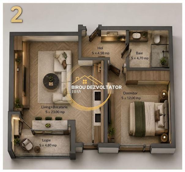 Ansamblu boutique Decomandat Investitie 12minute de metrou Teclu Ikea - 3