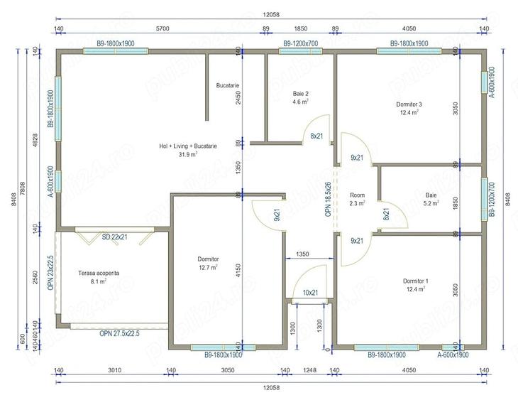 Casa Individuala 4 Camere 2 Bai si 500 Mp Teren in Crevedia-Buftea - 9