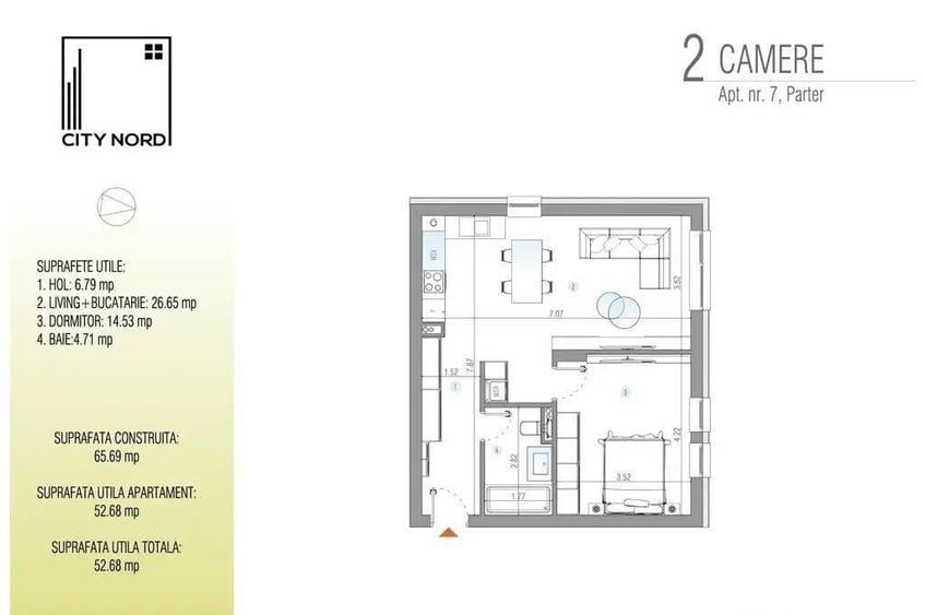 2 camere la Parter Proiect Boutique exclusiv CITY NORD! - 14