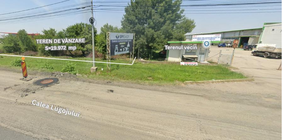 Teren intravilan de vânzare – Comuna Ghiroda, jud. Timiș (Vis-a-vis de BMW) - 5