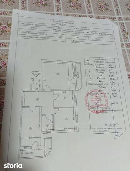 De vinzare apartament cu 3 camere - 1