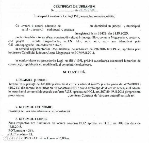 Vand teren 764mp Mogosoaia, zona Livezi, strada Eugen Barbu - 4