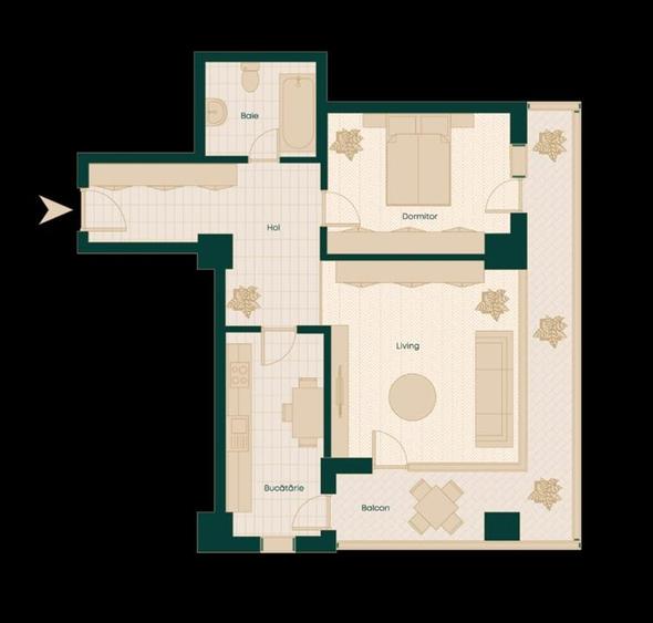 Bloc nou, Podu ros, 2 camere decomandat, finalizat, intabulat, comision 0% - 1