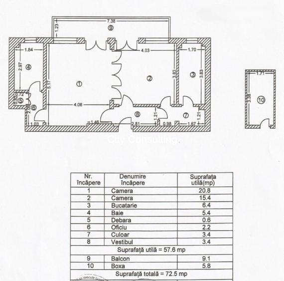 Inchiriere apartament cu 2 camere Maria Rosetti firma sau rezidential - 6