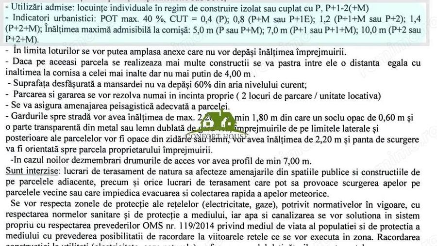 Otopeni intravilan 2.844 mp, col? stradal, deschidere dubla - C.U. - 2