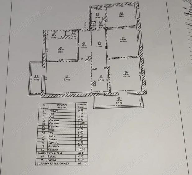 Apartament 4 camere, zona steaua etaj 1 - 2