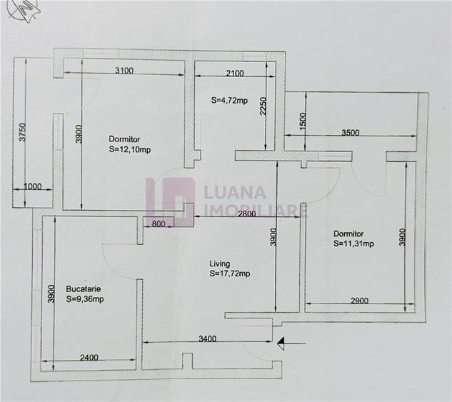 Apartament 3 camere de inchiriat | etaj 3 | mobilat si utilat modern | Turnisor - 10