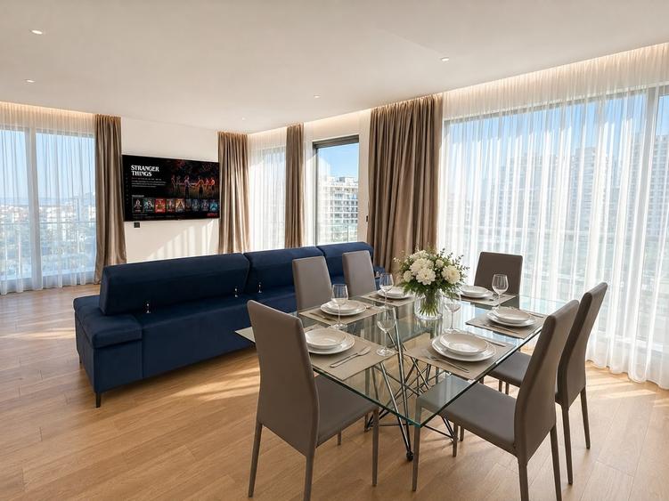 Apartament cu 4 camere semidecomandat în Herăstrău