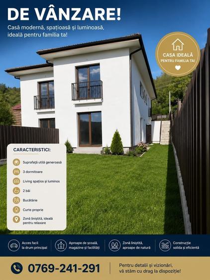 Casă cu 3 camere în Tăuți