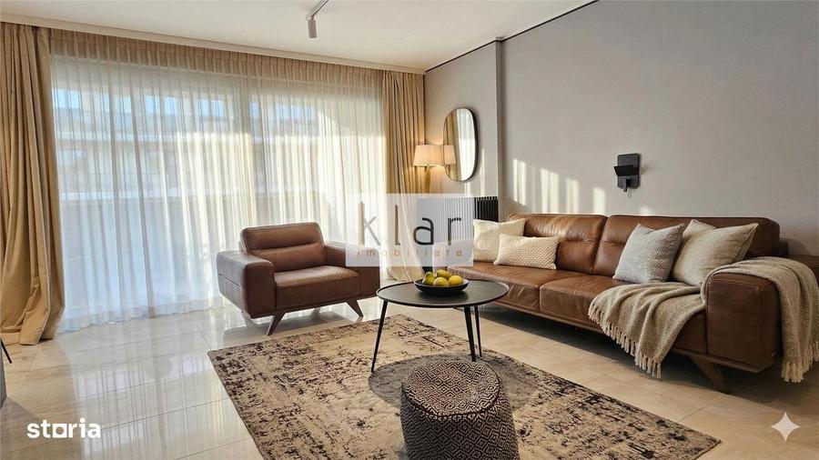 Apartament cu 2 camere semidecomandat, mobilat în Între Lacuri