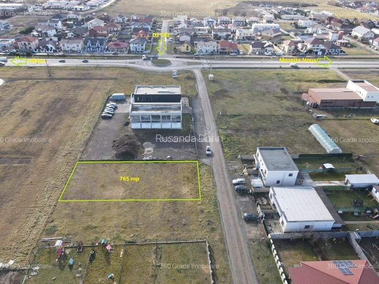 Teren cu o poziționare excelentă în Moșnița Nouă Zonă deja dezvoltată-85.000 E