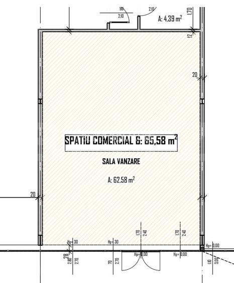 Spatiu comercial, 65 mp, zona Artema Shopping City Spatiu comercial, 65 mp, zona Artema Shopping City