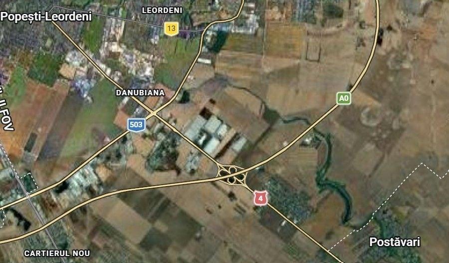 Teren 27 ha, d=460ml, in imediata apropiere a centurii A0, DN4 si DNCB - 1