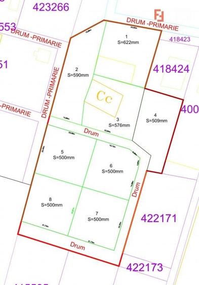 COMISION 0% Parcela Teren 500 mp cu toate utilitatile – Albina - 2