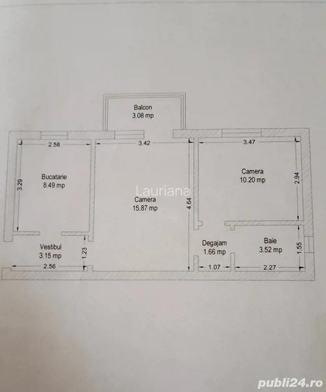 De vanzare apartament in Lugoj (proprietar); 46 mp util; renovat ; splaiul 1 Decembrie 1918, bloc 9