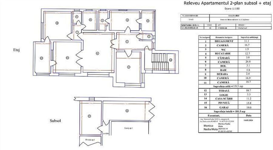 Vila cu 2 apartamente, pod mansardabil, teren, Mircea cel Batran. - 8