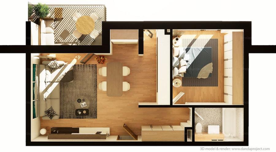 Apartament 2 camere | 53,37 mpu | Terasă | Etaj 1 | Între Lacuri - 8