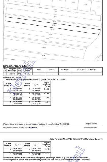 Teren intravilan Suceava iesire spre Mitoc 3120 mp - 2